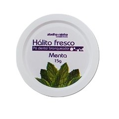 Pó Dental Branqueador Menta Hálito Fresco Abelha Rainha 15g