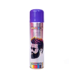 Tinta Temporaria Spray para Cabelos Roxo BarberShop Tinta da Alegria 250ml/125g