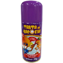 Tinta Temporaria Spray para Cabelos Roxo Tinta da Alegria 120ml/70g