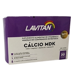 Suplemento Alimentar de Vitaminas e Minerais Cálcio MDK Lavitan Cimed 30 Comprimidos