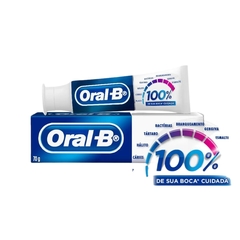 Creme Dental Com Flúor 100% Menta Refrescante Oral-B 70g
