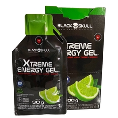 Kit 10 Xtreme Energy Gel Suplemento Alimentar Sabor Limão Black Skull 30g