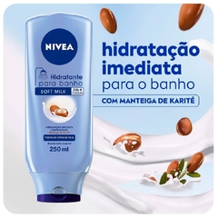 Loção Deo-Hidratante Corporal Para Banho Soft Milk Nivea 250ml