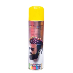 Tinta Temporaria Spray para Cabelos Amarelo BarberShop Tinta da Alegria 250ml/125g