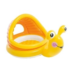 Piscina Infantil Inflável com Cobertura Caracol Preguiçoso 1.45m x1.02m x 74cm Intex 53L 57124