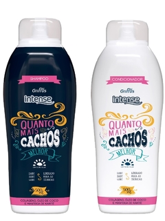 Kit Shampoo + Condicionador Vegano Quanto Mais Cachos Melhor Intense Griffus