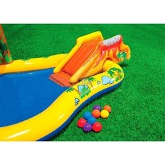 Piscina Infantil Playground Centro de Diversões Dinossauro Intex 272L 57444