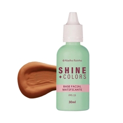 Base Líquida Matificante FPS 15 Chocolate Shine Colors Abelha Rainha 30ml