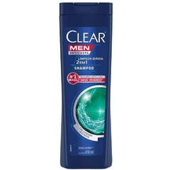 Shampoo Limpeza Diária 2 em 1 Anticaspa Men Clear 400ml