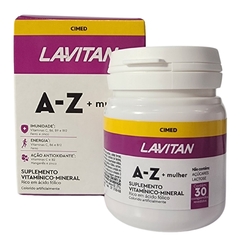 Suplemento Vitamínico - Mineral A - Z + Mulher Lavitan Cimed 30 Comprimidos
