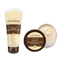 Kit  Creme Corporal Pele Extra Seca + Creme Para as Mãos Com Ureia e Castanha do Pará Mixderme Abelha Rainha