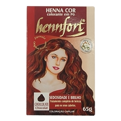 Coloração em Pó Henna Cor Chocolate Hennfort 65g
