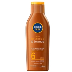 Loção Bronzeadora com Vitamina E FPS 6 Intense & Bronze Nivea Sun 125ml