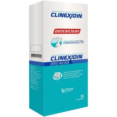 Enxaguante Bucal Antisséptico Menta Suave Clinexidin Zero Álcool Dentalclean 1L