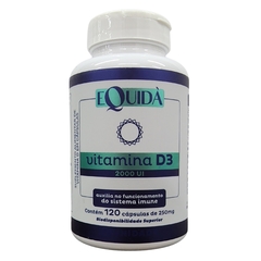 Suplemento Alimentar Cápsulas Vitamina D3 2000UI Equidà 120 Cápsulas de 250mg