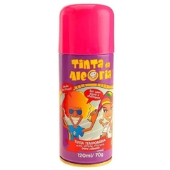 Tinta Temporaria Spray para Cabelos Rosa Tinta da Alegria 120ml/70g