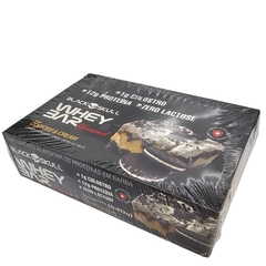 Kit 12 Whey Bar Barra de Proteínas Gourmet Sabor Cookies & Cream Black Skull 45g