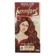Coloração Creme Henna Cor Louro Hennfort 60g
