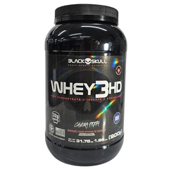 Whey em Pó Concentrado + Isolado e Hidrolisado Sabor Chocolate 3 HD Black Skull 900g