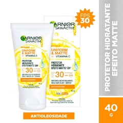 Protetor Hidratante Facial Efeito Matte Vitamina C FPS 30 Garnier SkinActive 40g