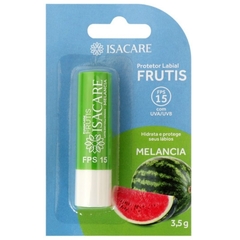 Protetor Labial Melancia FPS 15 Com Cor Frutis Isacare 3,5g