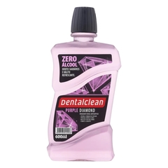 Enxaguante Bucal Antisséptico Menta Suave Zero Alcool Purple Diamond Dentalclean 600ml