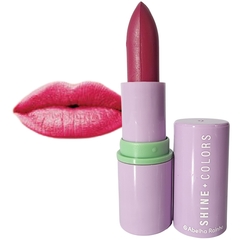 Batom Brilho Intenso Pink FPS 15 Shine Colors Abelha Rainha 3,7g