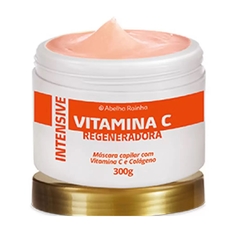 Máscara Capilar com Vitamina C e Colágeno Regeneradora Intensive Abelha Rainha 300g