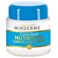 Creme Facial Nutritivo Karité e Colágeno Mixderme Abelha Rainha 55g