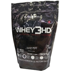 Whey em Pó Refil Concentrado + Isolado e Hidrolisado Sabor Chocolate 3 HD Black Skull 837g