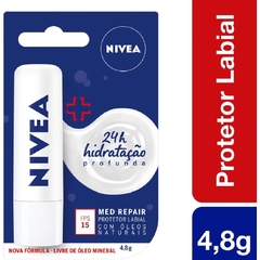 Protetor Labial Med Repair FPS 15 Sem Cor Nivea 4,8g