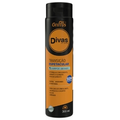 Shampoo Liberado Sem Sulfato Vegano 2A a 4C Transição Espetacular Divas do Brasil Griffus 300ml