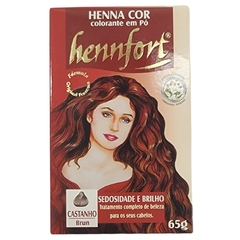 Coloração em Pó Henna Cor Castanho Hennfort 65g