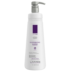 Shampoo Matização Acidificante, Restauração Pós Descoloração Silver&Blond LARREE 1L