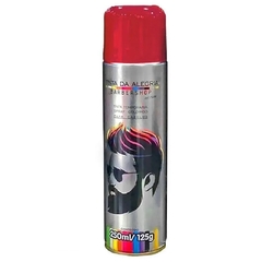 Tinta Temporaria Spray para Cabelos Vermelho BarberShop Tinta da Alegria 250ml/125g