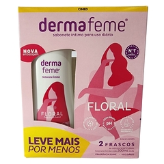 Kit 2 Sabonete Líquido Íntimo Floral Dermafeme Cimed de 200ml cada