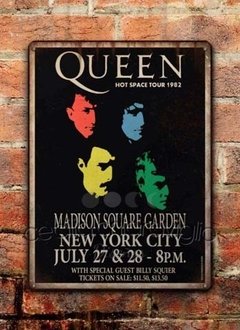Chapa rústica Queen Hot Space Tour 1982 - comprar online