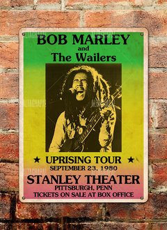 Chapa rústica Bob Marley Uprising Tour