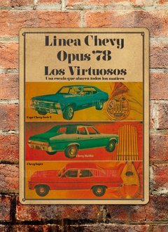 Chapa rústica Chevy linea OPUS '78 - comprar online