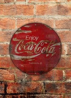 Chapa rústica Coca Cola