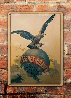 Chapa rústica fernet Branca águila - comprar online