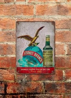 Chapa rústica fernet Branca