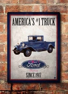 Chapa rústica Ford America's Truck