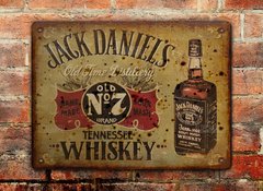 Chapa rústica whisky Jack Daniel's Nro 7 - comprar online