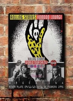 Chapa rústica The Rolling Stones Voodoo Lounge en Argentina