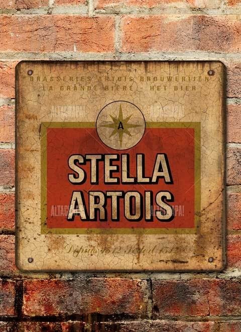 Chapa rústica Stella Artois