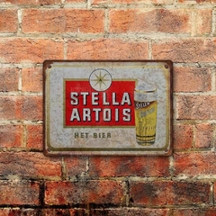 Chapa rústica Cerveza Stella Artois
