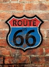 Chapa rústica Ruta 66