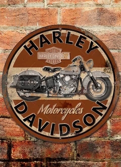 Chapa rústica Harley Davidson