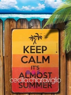 Chapa rústica Keep calm it's almost summer